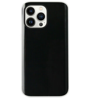 ADEL Siliconen Back Cover Softcase Hoesje voor iPhone 13 Pro - Doorzichtig Transparant
