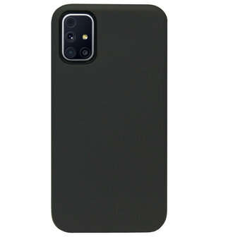 ADEL Siliconen Back Cover Softcase Hoesje voor Samsung Galaxy M51 - Zwart