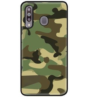 ADEL Siliconen Back Cover Softcase Hoesje voor Samsung Galaxy M30 - Camouflage