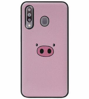 ADEL Siliconen Back Cover Softcase Hoesje voor Samsung Galaxy M30 - Biggetje