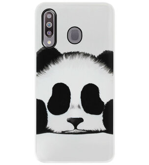 ADEL Siliconen Back Cover Softcase Hoesje voor Samsung Galaxy M30 - Panda