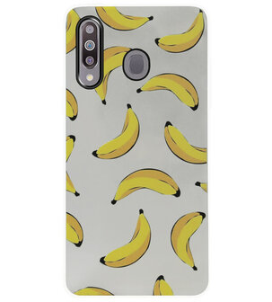 ADEL Siliconen Back Cover Softcase Hoesje voor Samsung Galaxy M30 - Bananen Geel