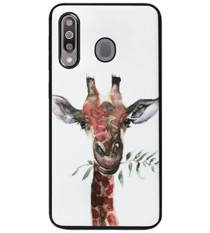 ADEL Siliconen Back Cover Softcase Hoesje voor Samsung Galaxy M30 - Giraf