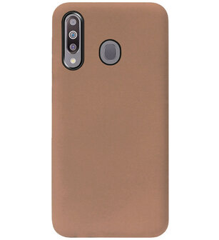 ADEL Siliconen Back Cover Softcase Hoesje voor Samsung Galaxy M30 - Bruin