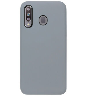 ADEL Siliconen Back Cover Softcase Hoesje voor Samsung Galaxy M30 - Grijs