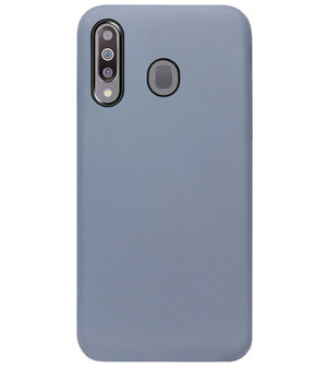 ADEL Premium Siliconen Back Cover Softcase Hoesje voor Samsung Galaxy M30 - Lavendel
