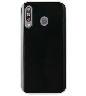 ADEL Siliconen Back Cover Softcase Hoesje voor Samsung Galaxy M30 - Doorzichtig Transparant