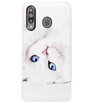 ADEL Siliconen Back Cover Softcase Hoesje voor Samsung Galaxy M30 - Katten