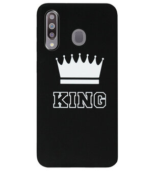 ADEL Siliconen Back Cover Softcase Hoesje voor Samsung Galaxy M30 - King