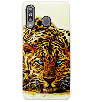 ADEL Siliconen Back Cover Softcase Hoesje voor Samsung Galaxy M30 - Tijger