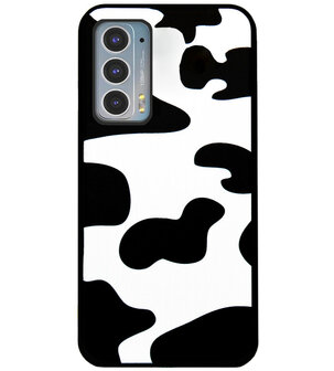 ADEL Siliconen Back Cover Softcase Hoesje voor Motorola Moto Edge 20 - Koeienhuid