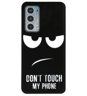 ADEL Siliconen Back Cover Softcase Hoesje voor Motorola Moto Edge 20 - Don&#039;t Touch My Phone