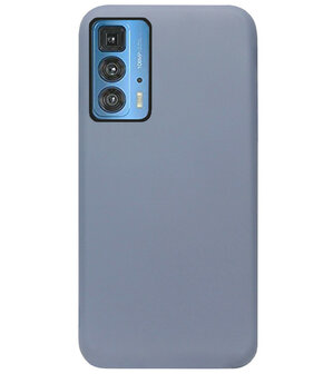 ADEL Premium Siliconen Back Cover Softcase Hoesje voor Motorola Moto Edge 20 Pro - Lavendel