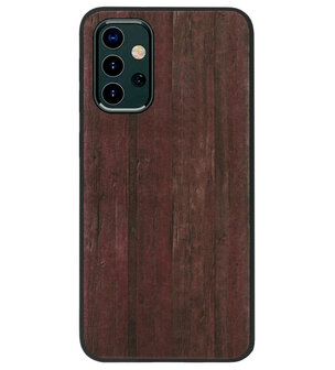 ADEL Siliconen Back Cover Softcase Hoesje voor Samsung Galaxy A32 (5G) - Hout Design Bruin