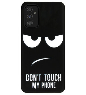 ADEL Siliconen Back Cover Softcase Hoesje voor Samsung Galaxy M52 - Don&#039;t Touch My Phone