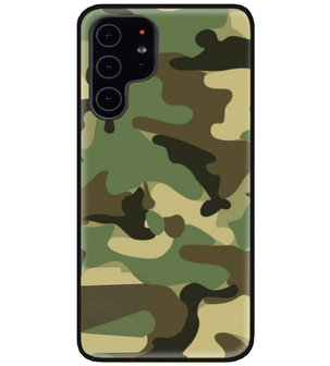 ADEL Siliconen Back Cover Softcase Hoesje voor Samsung Galaxy S22 Plus - Camouflage