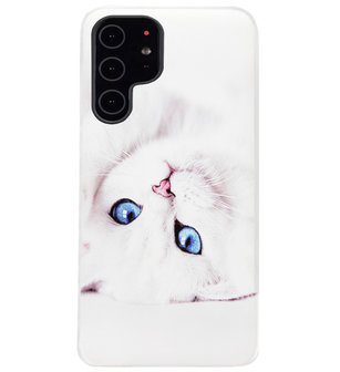 ADEL Siliconen Back Cover Softcase Hoesje voor Samsung Galaxy S22 Plus - Katten