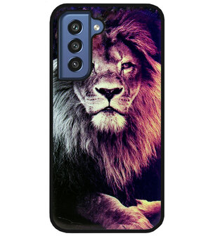 ADEL Siliconen Back Cover Softcase Hoesje voor Samsung Galaxy S21 FE - Leeuw