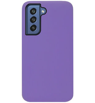 ADEL Siliconen Back Cover Softcase Hoesje voor Samsung Galaxy S21 FE - Paars