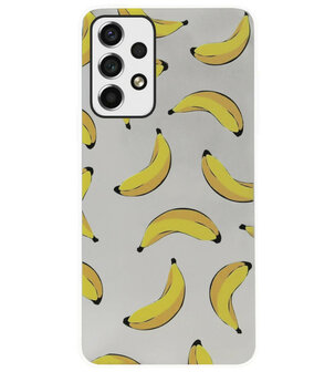 ADEL Siliconen Back Cover Softcase Hoesje voor Samsung Galaxy A73 - Bananen Geel