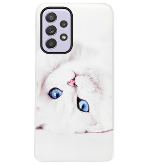 ADEL Siliconen Back Cover Softcase Hoesje voor Samsung Galaxy A33 - Katten