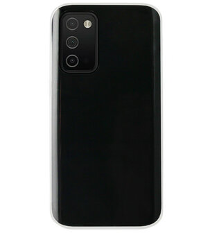 ADEL Siliconen Back Cover Softcase Hoesje voor Samsung Galaxy A03s - Doorzichtig Transparant