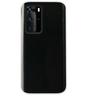 ADEL Siliconen Back Cover Softcase Hoesje voor Huawei P40 Pro - Doorzichtig Transparant
