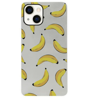ADEL Siliconen Back Cover Softcase Hoesje voor iPhone 14 - Bananen Geel
