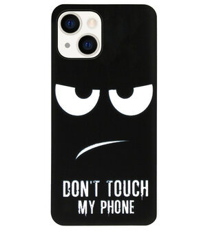 ADEL Siliconen Back Cover Softcase Hoesje voor iPhone 14 Plus - Don&#039;t Touch My Phone