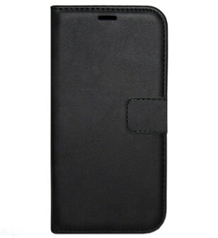 LC.IMEEKE Kunstleren Book Case Portemonnee Pasjes Hoesje voor iPhone 14 Pro Max - Zwart