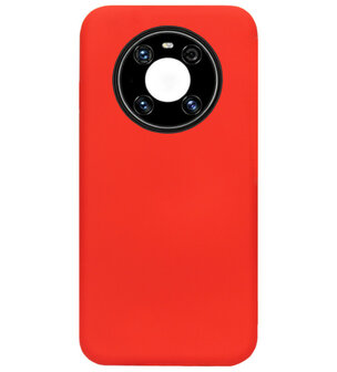 ADEL Siliconen Back Cover Softcase Hoesje voor Huawei Mate 40 Pro - Rood