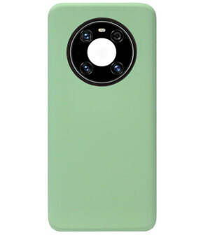 ADEL Premium Siliconen Back Cover Softcase Hoesje voor Huawei Mate 40 Pro - Lichtgroen