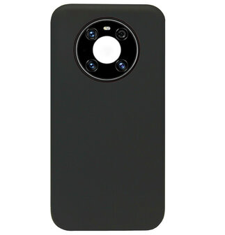ADEL Siliconen Back Cover Softcase Hoesje voor Huawei Mate 40 Pro - Zwart