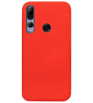 ADEL Siliconen Back Cover Softcase Hoesje voor Huawei P Smart Plus 2019 - Rood
