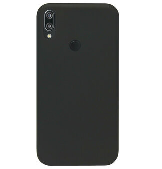 ADEL Siliconen Back Cover Softcase Hoesje voor Huawei P Smart Z - Zwart