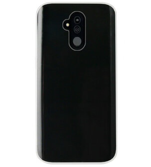 ADEL Siliconen Back Cover Softcase Hoesje voor Huawei Mate 20 Lite - Doorzichtig Transparant