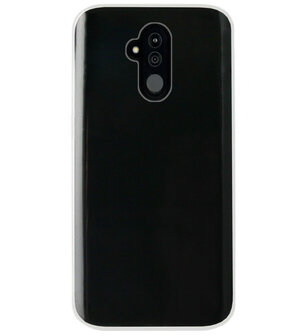ADEL Siliconen Back Cover Softcase Hoesje voor Huawei Mate 20 Lite - Doorzichtig Transparant