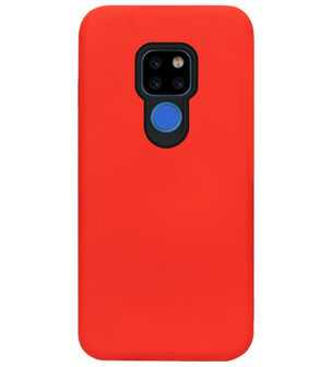 ADEL Siliconen Back Cover Softcase Hoesje voor Huawei Mate 20 - Rood