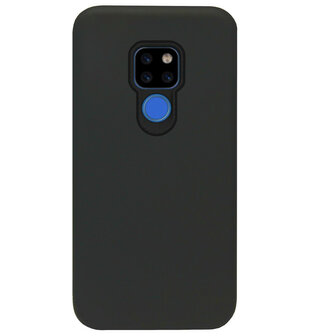 ADEL Siliconen Back Cover Softcase Hoesje voor Huawei Mate 20 - Zwart