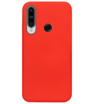ADEL Siliconen Back Cover Softcase Hoesje voor Huawei Y6p - Rood