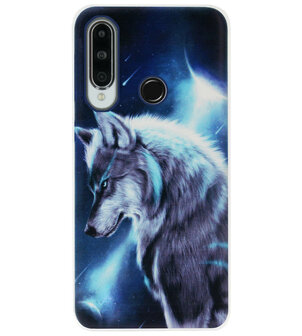 ADEL Siliconen Back Cover Softcase Hoesje voor Huawei Y6p - Wolf