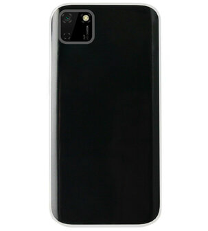 ADEL Siliconen Back Cover Softcase Hoesje voor Huawei Y5p - Doorzichtig Transparant