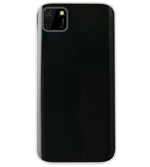 ADEL Siliconen Back Cover Softcase Hoesje voor Huawei Y5p - Doorzichtig Transparant