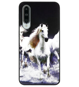 ADEL Siliconen Back Cover Softcase Hoesje voor Y9s/ Huawei P Smart Pro - Paarden