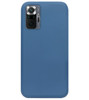 ADEL Premium Siliconen Back Cover Softcase Hoesje voor Xiaomi Redmi Note 10 Pro - Blauw