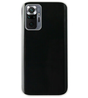 ADEL Siliconen Back Cover Softcase Hoesje voor Xiaomi Redmi Note 10 Pro - Doorzichtig Transparant