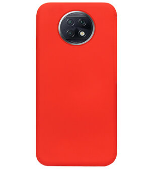 ADEL Siliconen Back Cover Softcase Hoesje voor Xiaomi Redmi Note 9T (5G) - Rood