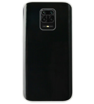 ADEL Siliconen Back Cover Softcase Hoesje voor Xiaomi Redmi Note 9 Pro/ 9S - Doorzichtig Transparant