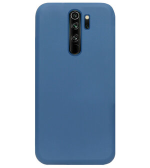 ADEL Premium Siliconen Back Cover Softcase Hoesje voor Xiaomi Redmi Note 8 Pro - Blauw