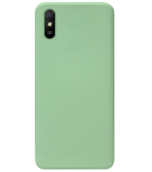 ADEL Premium Siliconen Back Cover Softcase Hoesje voor Xiaomi Redmi 9A - Lichtgroen